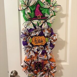 Halloween Witch Themed Door Decor